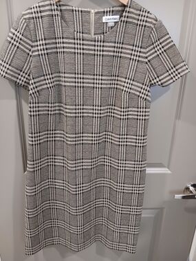 Calvin Klein Plaid Shift Dress